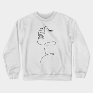 Inner Beauty | One Line Drawing | One Line Art | Minimal | Minimalist Crewneck Sweatshirt